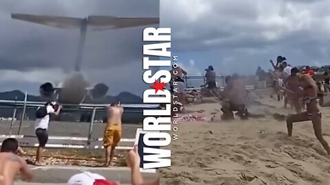 Wild Jet Blast at St. Martin Airport: Tourists Blown Back by MD80 While Others Cling to Fence Tight