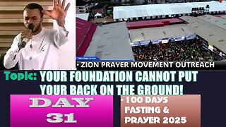Day 31 | Monday, August 4th, 2025 — Topic: YOUR FOUNDATION CANNOT PUT YOUR BACK ON THE GROUND!