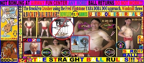 Windmill&STR8 bowling4 my 07 marathon.used 10-16lb polyester plastic Straight ball 12 games 07-27-25