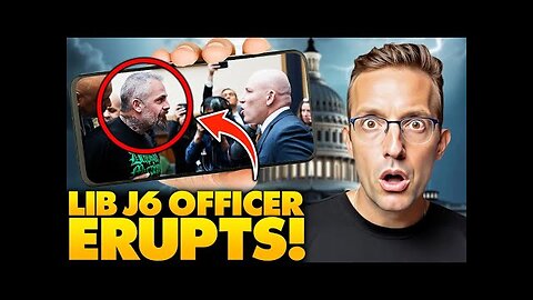 January 6th Celebrity Cop Has PSYCHOTIC Meltdown on Reporter Who Called Out J6 Lies! Cops Rush In