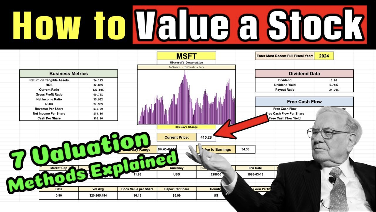How to Value a Stock! (7 Ways to Calculate Intrinsic Value)