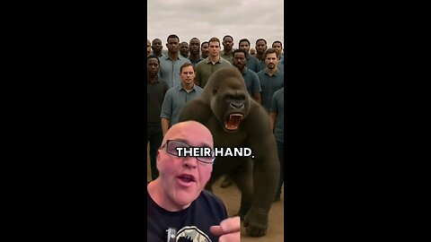 100 men vs 1 gorilla