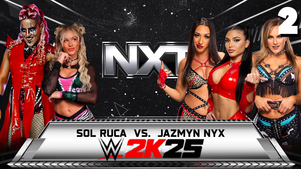 WWE 2K25 NXT April 8 2025 - Match 2: Sol Ruca goes through!
