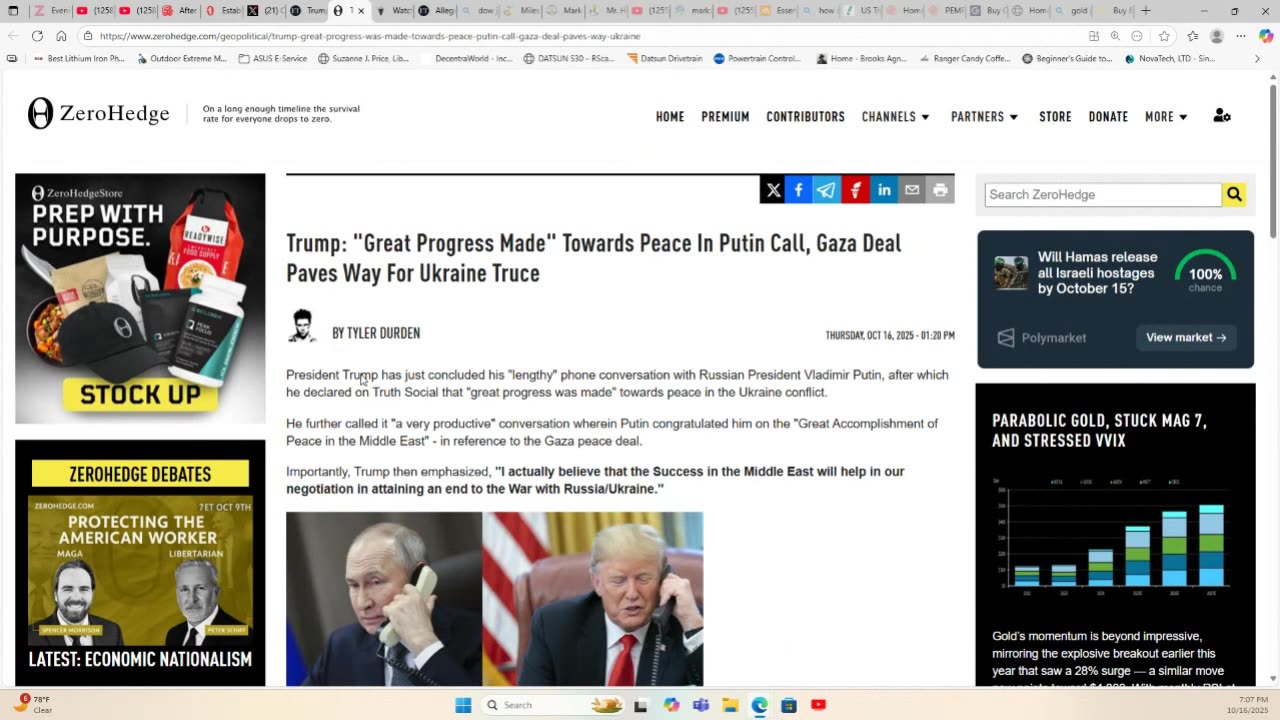 Evening News with MarkZ, joined by Dr. Scott Young.