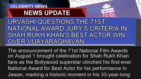 Urvashi Questions the 71st National Award Jurys C