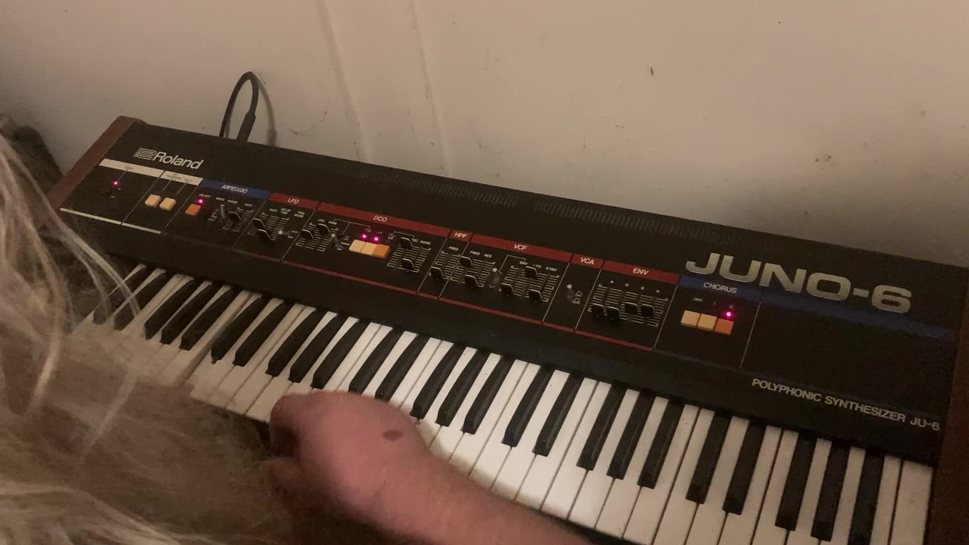 Messing around with the old Juno