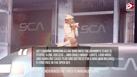 Sabrina Carpenter branded 'stupid and cruel' over Grammys bird stunt