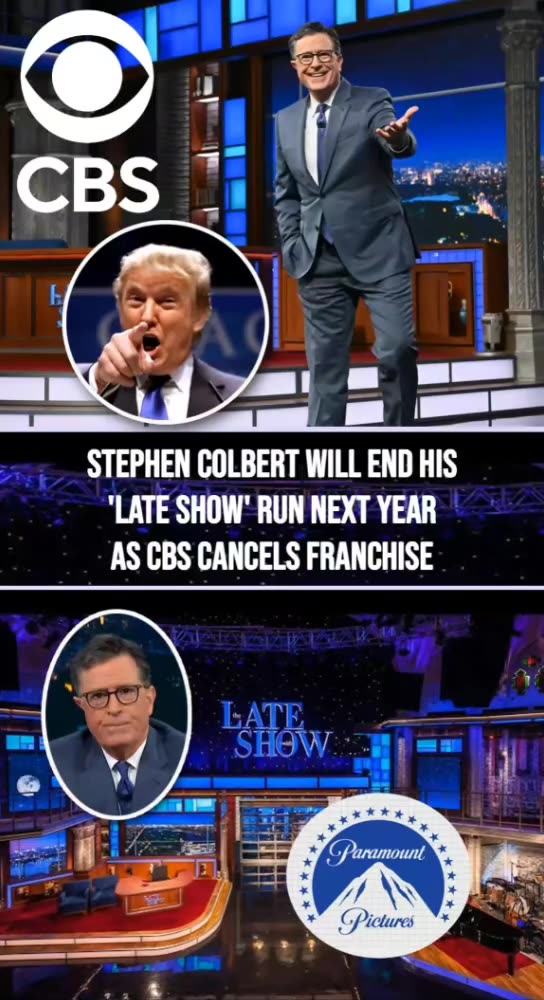 CBS 📺 Is Axing The Late Show With Stephen Colbert In May 2026 After ...