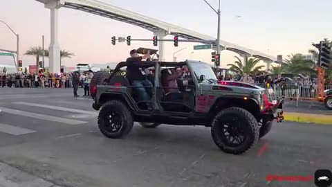 🔥 SEMA CRUISE NIGHT 2024 4K | EPIC Lineup of Custom Cars & Trucks roll out from Las vegas Convention