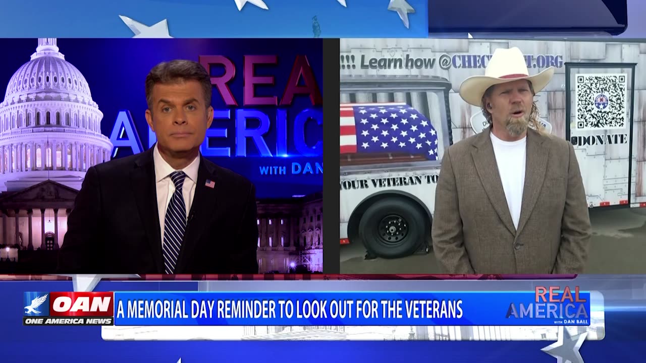 REAL AMERICA -- Dan Ball W/ Michael Carmichael, Checking On Vets Around Memorial Day, 5/27/25