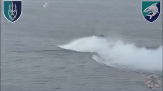 Multiple Speed Boats Loaded with Russian Soldiers the Dnipro River