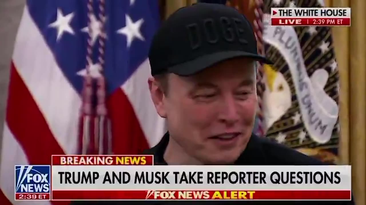 REPORTER TO ELON: “Is your eye okay?"