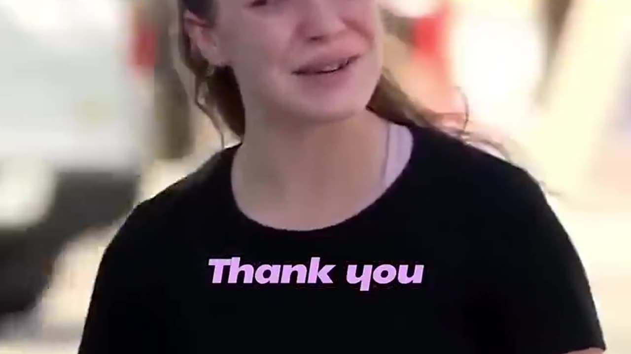 She is so sweet for this