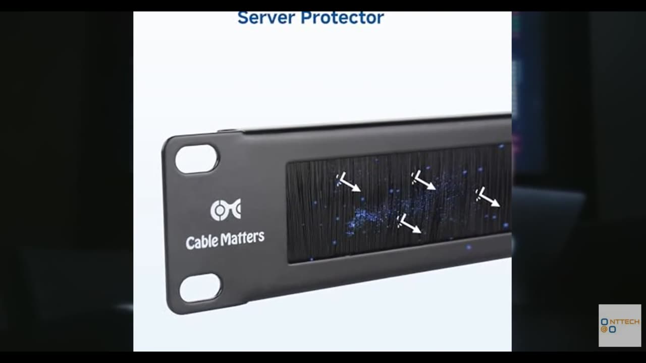 Cable Matters 2-Pack Rackmount or Wall Mount 1U 19” Brush Panel (19-inch Rack Mo