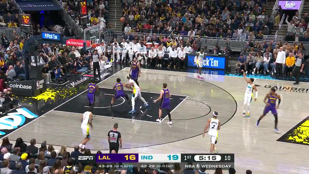 NBA - Haliburton. Stepback. Money. Pacers seeking 6 straight