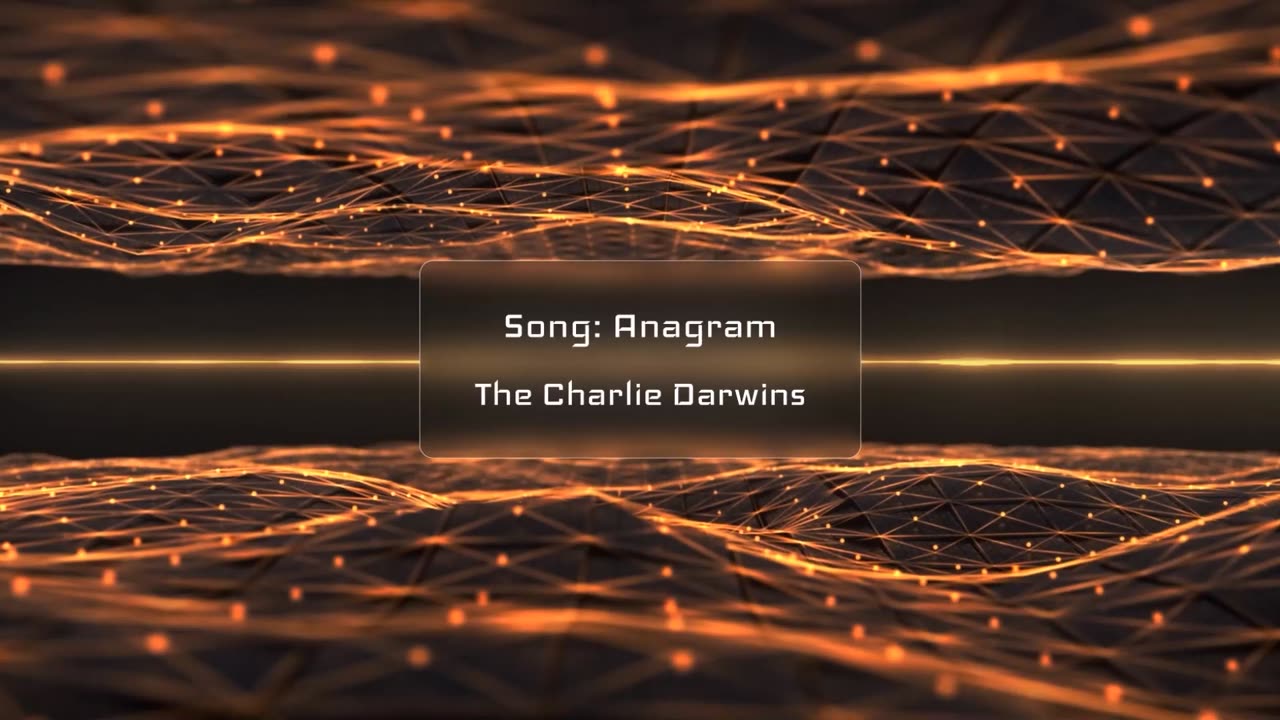 The Charlie Darwins - Anagram Music Visualizer Pulsing Gold 1080p