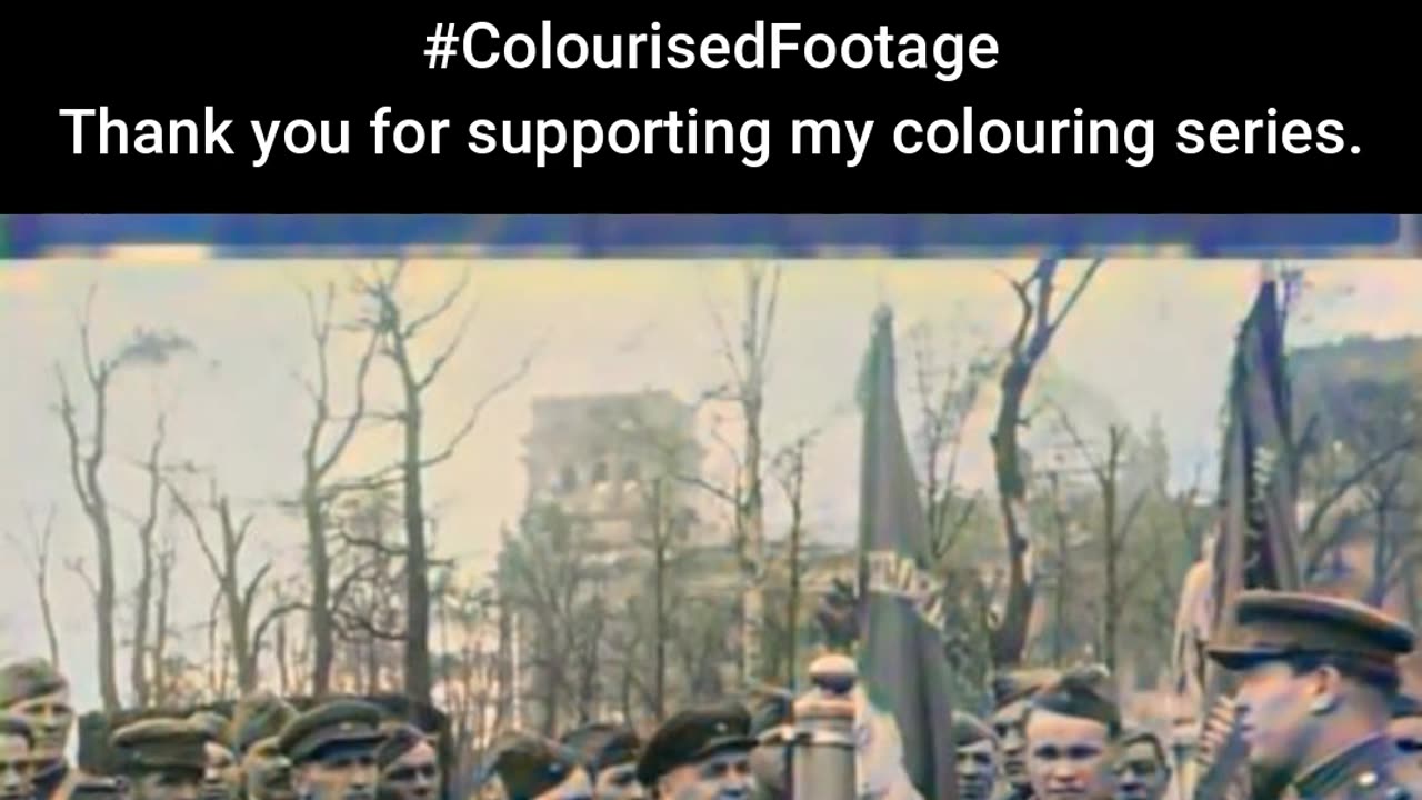 Victory Speech Soviet Troops After Berlin #ColourisedHistory