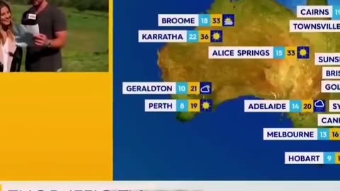 Science girl --- Actor Chris Hemsworth surprises an Australian reporter...