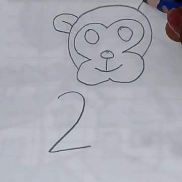 How to draw a monkey with pencil #shorts #drawing #drawingforkids #art #easydrawing