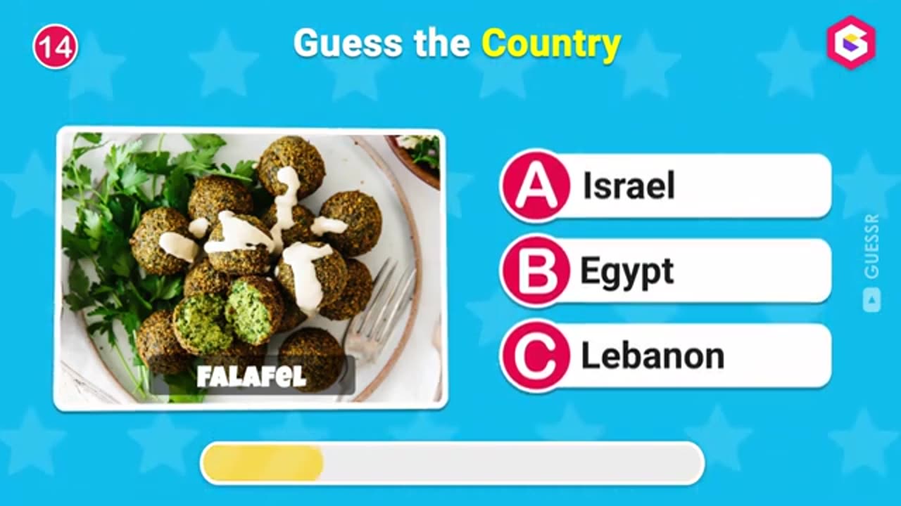 Guess the Country by its Food Country Quiz