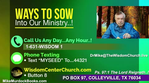 Re-Air: Wisdom Moments With Mike Murdock..!!!