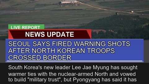 Seoul Says Fired Warning Shots After North Korean