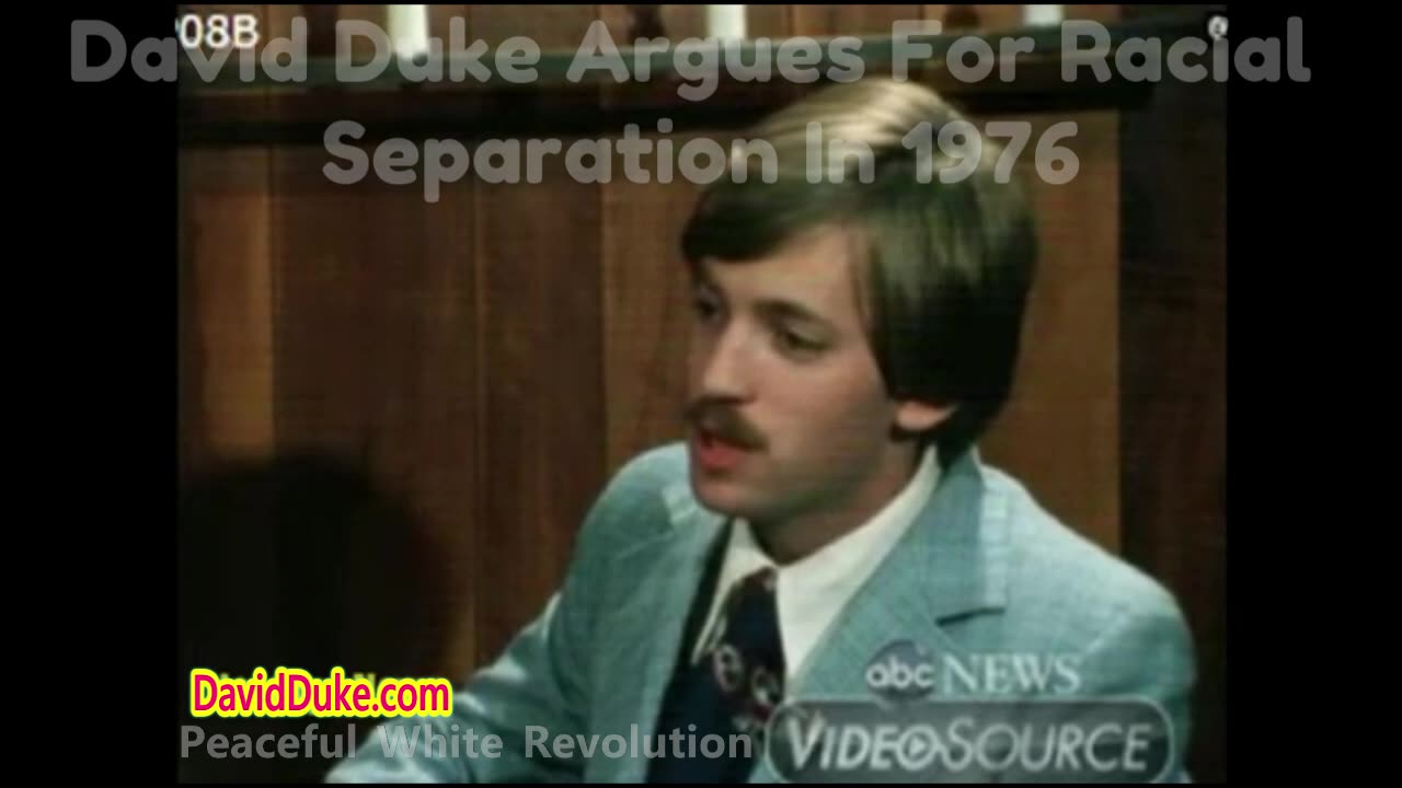 David Duke argues for racial separation to mainstream media in 1976