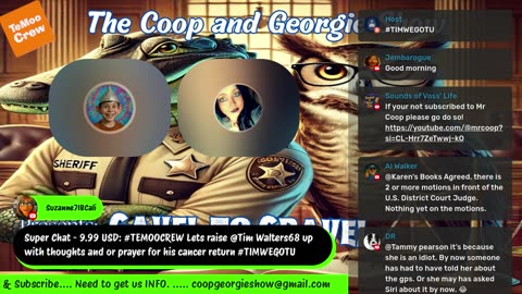 THURSDAY: Gavel To Gravel With MrCoop And Georgie @GeorgieslifeUnfiltered @veterannation1