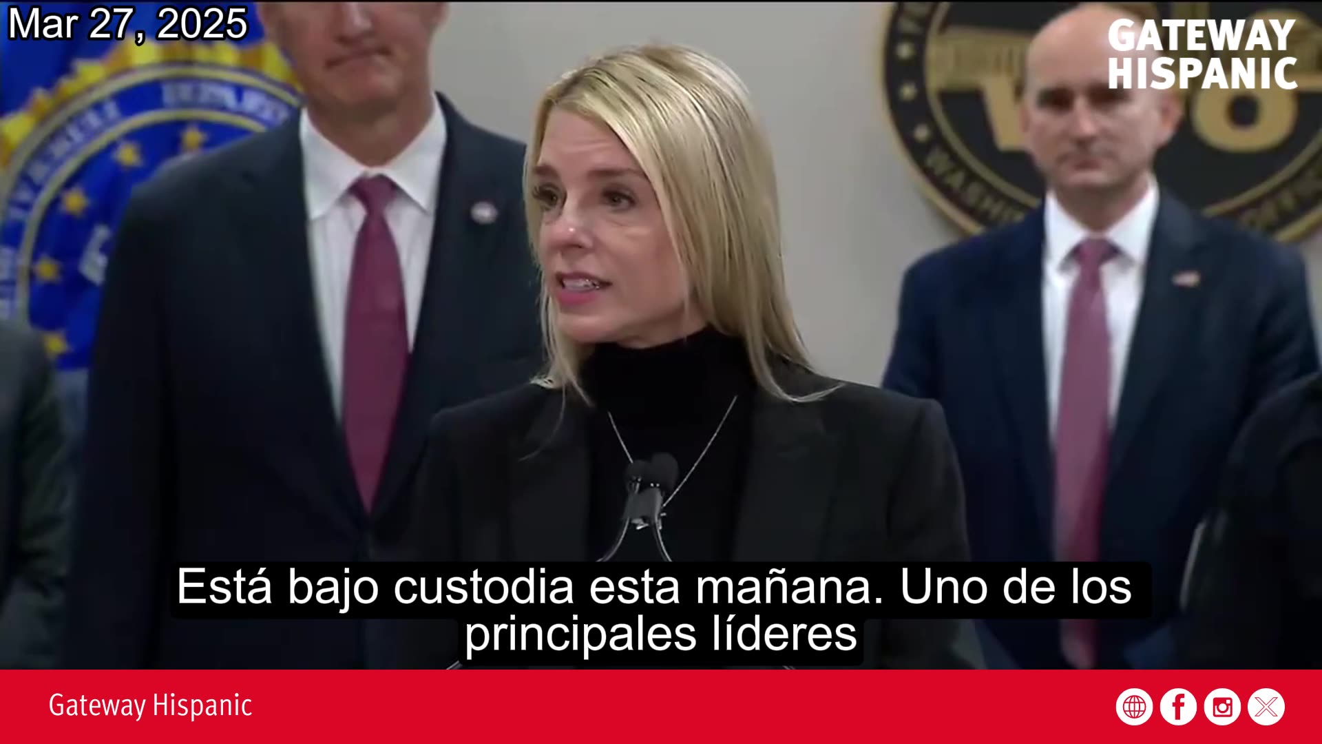 Pam Bondi: "We have captured one of the top leaders of MS13"