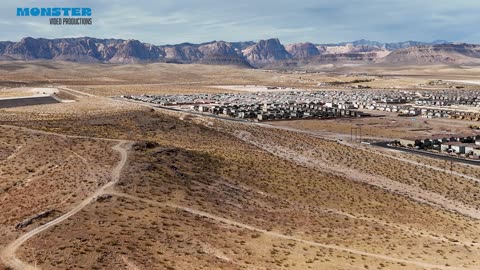 Las Vegas Graffiti House Drone Video Aerial Nevada