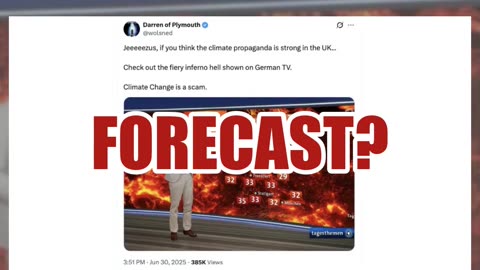 Fact Check: FAKE German Weather Forecast Image Shows Lava Illustrating High Temperatures