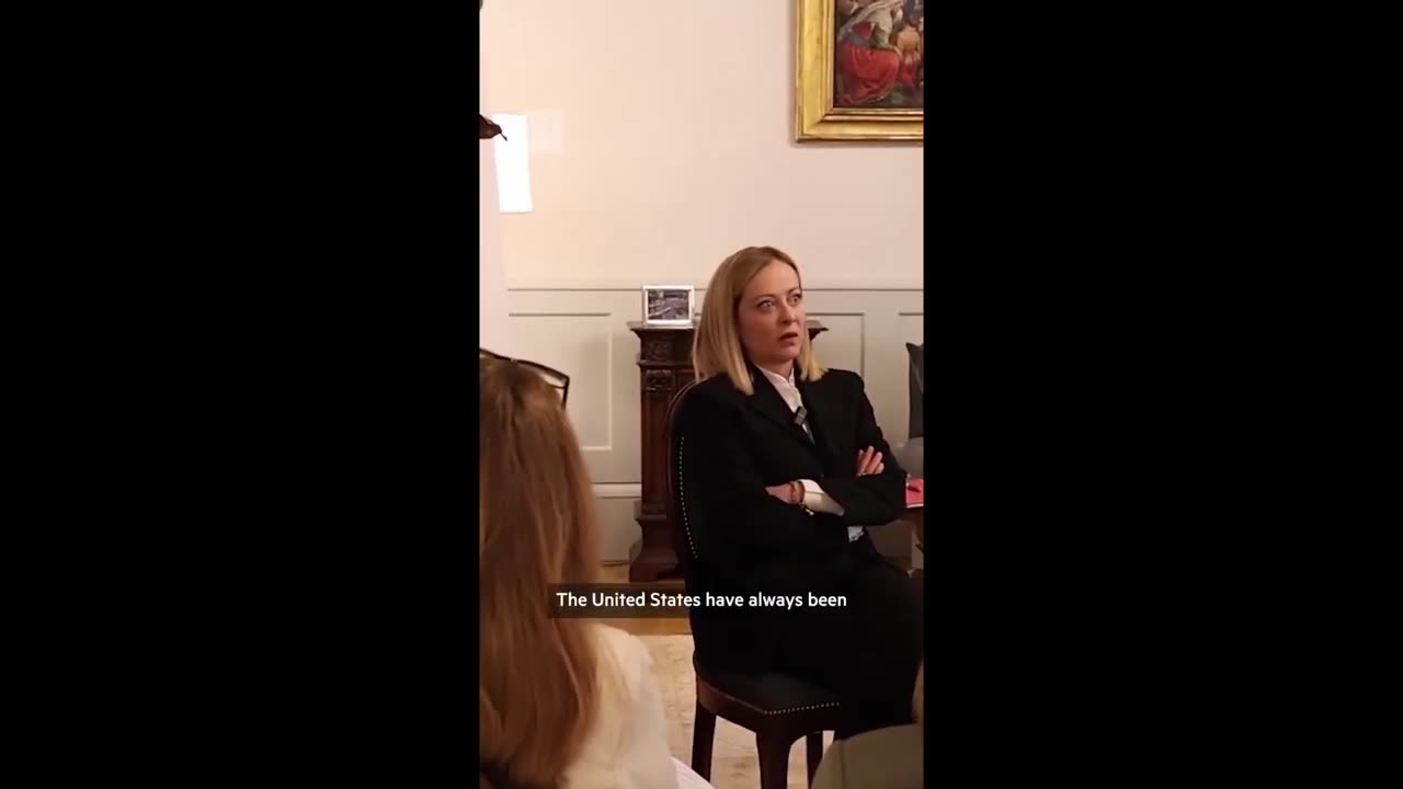 Italian PM Giorgia Meloni says Italy top ally is the US. It does not matter who wins an Election