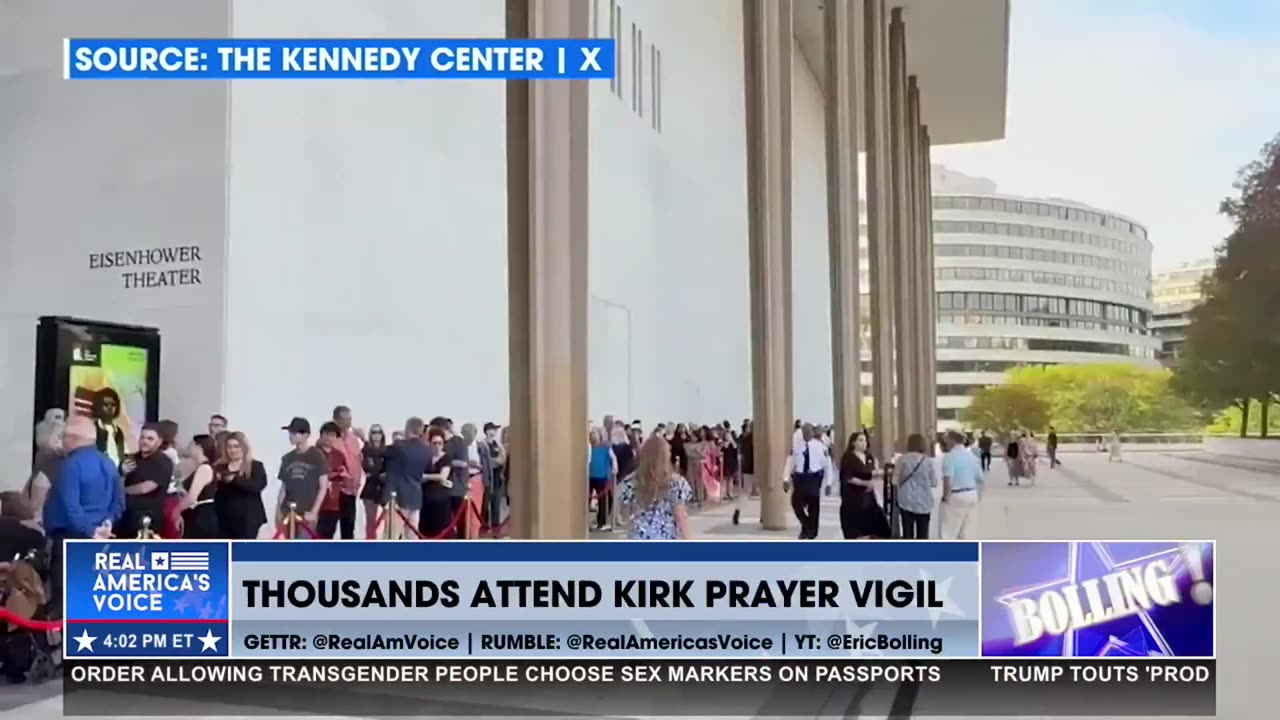 THOUSANDS ATTEND PRAYER VIGIL FOR CHARLIE KIRK