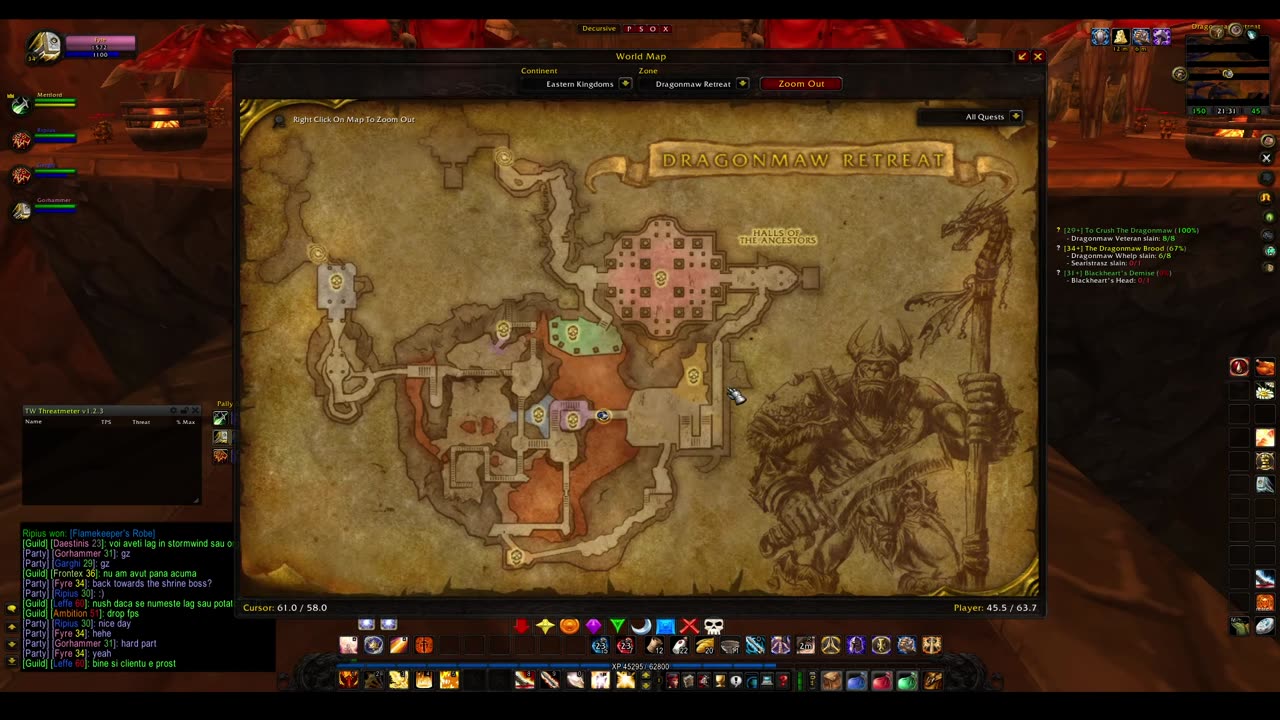 Turtle wow - The new server Ambershire - Paladin POV - Dragonmaw Retreat - custom dungeon - 2nd run
