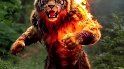 Tiger on the Run #ai #aiart #klingaicpp #klingai #gameofmotion