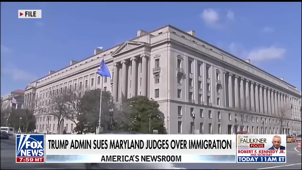 Justice Dept sues EVERY Federal Judge in Maryland