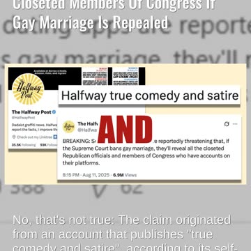 Fact Check: Gay Dating Apps Did NOT Say They Will Out Members Of Congress If Gay Marriage Repealed