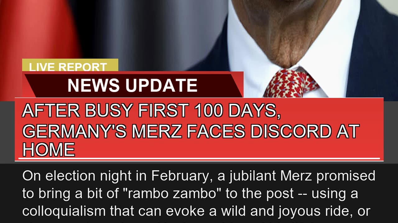 After Busy First Days Germanys Merz Faces Di
