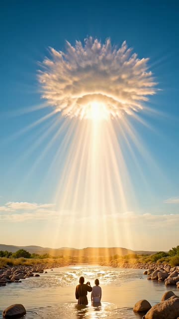 🕊️ O Batismo de Jesus no Jordão