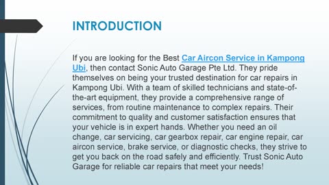 Best Car Gearbox Repair in Kampong Ubi