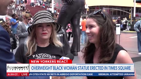 New Yorkers react to statue in the tourist-heavy heart of NYC
