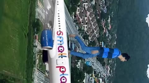 Magic Dekho-34-Standing On Plane Malaysia-Tiktok