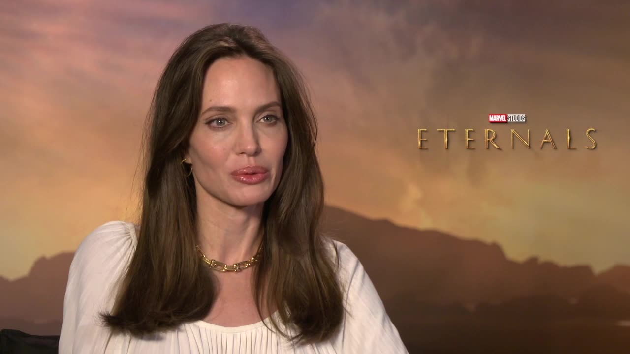 Angelina Jolie 2021 Interview for 'Eternals'