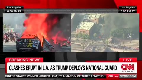 CNN declares the riots have "taken a turn," says law enforcement "has a problem."