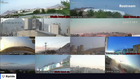 LIVE: Iran, Israel skyline cameras from Tehran, Isfahan, Tel-Aviv
