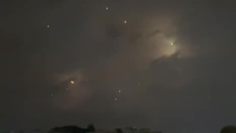 Iranian missiles over occupied Palestine