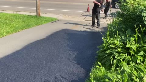 Professional Asphalt Spray Sealing: "A Beautiful Day To Spray Seal" Top Coats Pavement Maintenance
