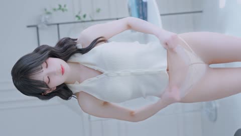 4K 세로룩북 후방주의 너무 작아서 부끄러운 치마 뒷태 ️ Underwear lingerie 란제리 Lookbook 스타킹 언더웨어 직캠 레전드 모델 희솔