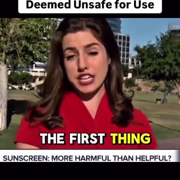 “A new study out shows that chemicals from Sunscreen take just one day to enter your bloodstream”