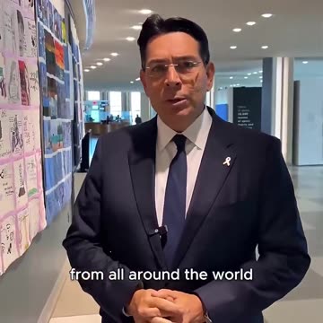 Israel FREAKS OUT after a 6 year old kid drew a Palestinian flag at a UN children’s art exhibition.